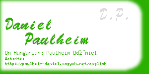 daniel paulheim business card